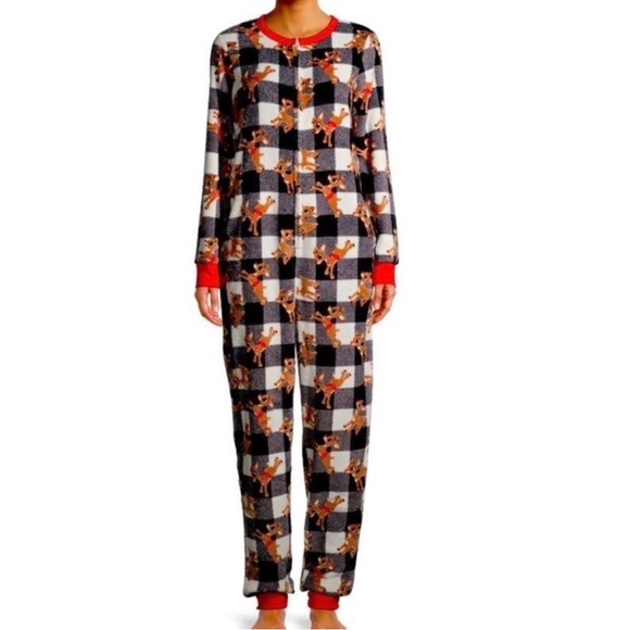 2 sizes Rudolf Christmas onsies pj  and antlers - Picture 2 of 5